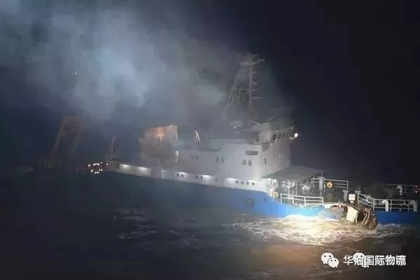 MSC旗下一艘11312TEU集装箱船在渤海撞船